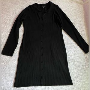 Collard button down dress